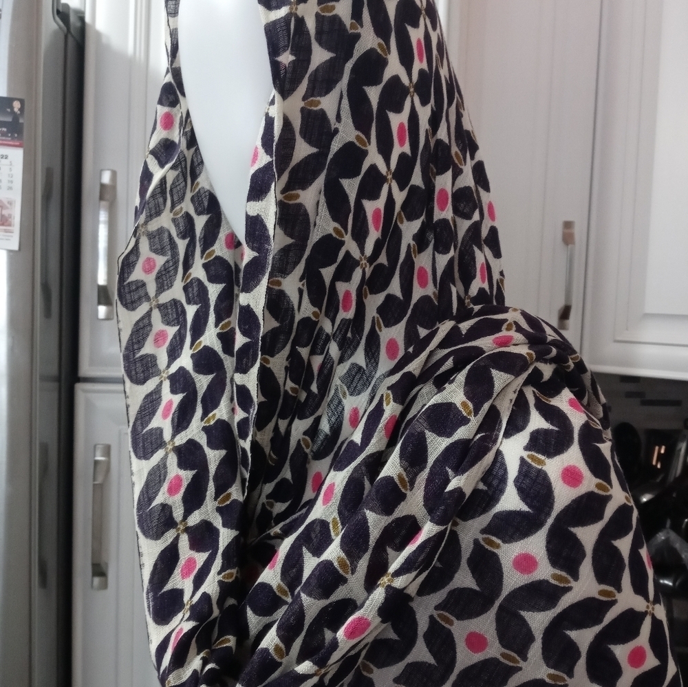 Spartina 449 Handcrafted Fashion Scarf With Fringe 71x23 - Picture 4 of 9